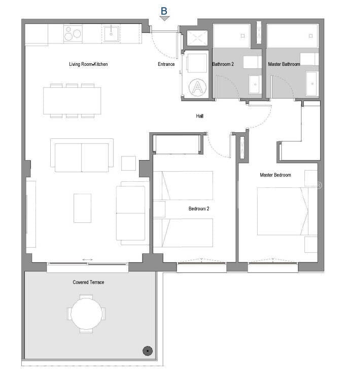 Wohnung in Mijas, Malaga, Spanien 3 Schlafzimmer, 86 m2 Nr. 131221