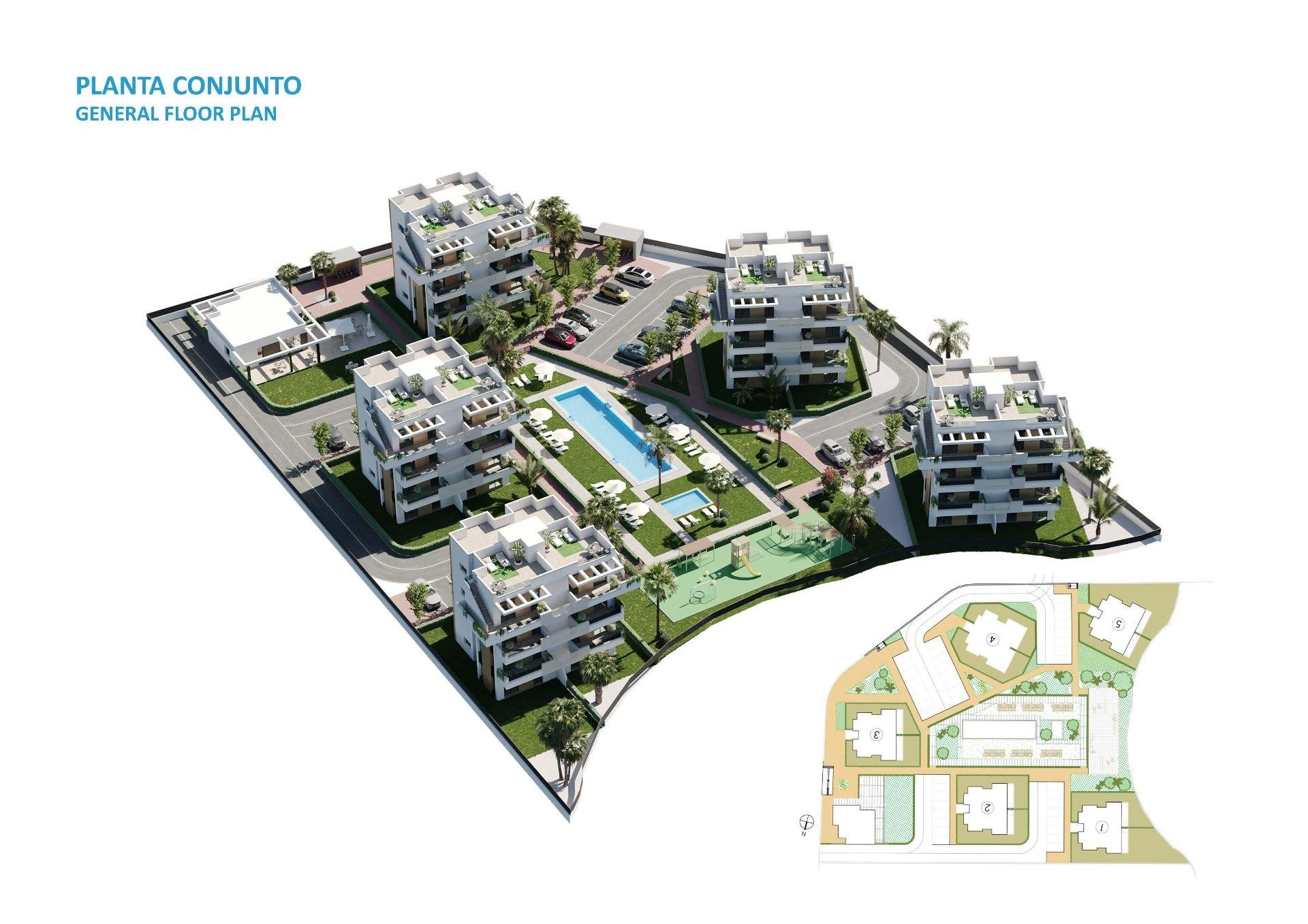 Apartment à Santa Rosalia, Murcia, Espagne 2 chambres, 83 m2 No. 131370