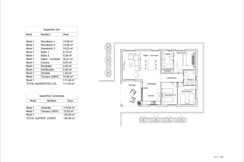 Villa en venta La Romana, Alicante, España 3 dormitorios, 130 m2 No. 125308 - foto 16