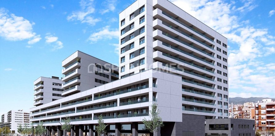 Квартира в Бадалона, Барселона, Испания 3 спальни, 74м2 №120633