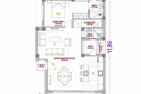Villa till salu Finestrat, Alicante, Spanien 3 sovrum, 127 kvm. Nr. 131816 - foto 7