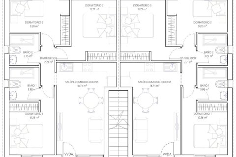 Bungalow in vendita a Nueva Torrevieja, Alicante, Spagna 3 camere da letto, 71 mq. N° 130621 - foto 20