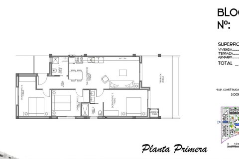Huoneisto myytävänä Guardamar del Segura, Alicante, Espanja, 3 makuuhuonetta, 81 m2 No. 125494 - kuva 9