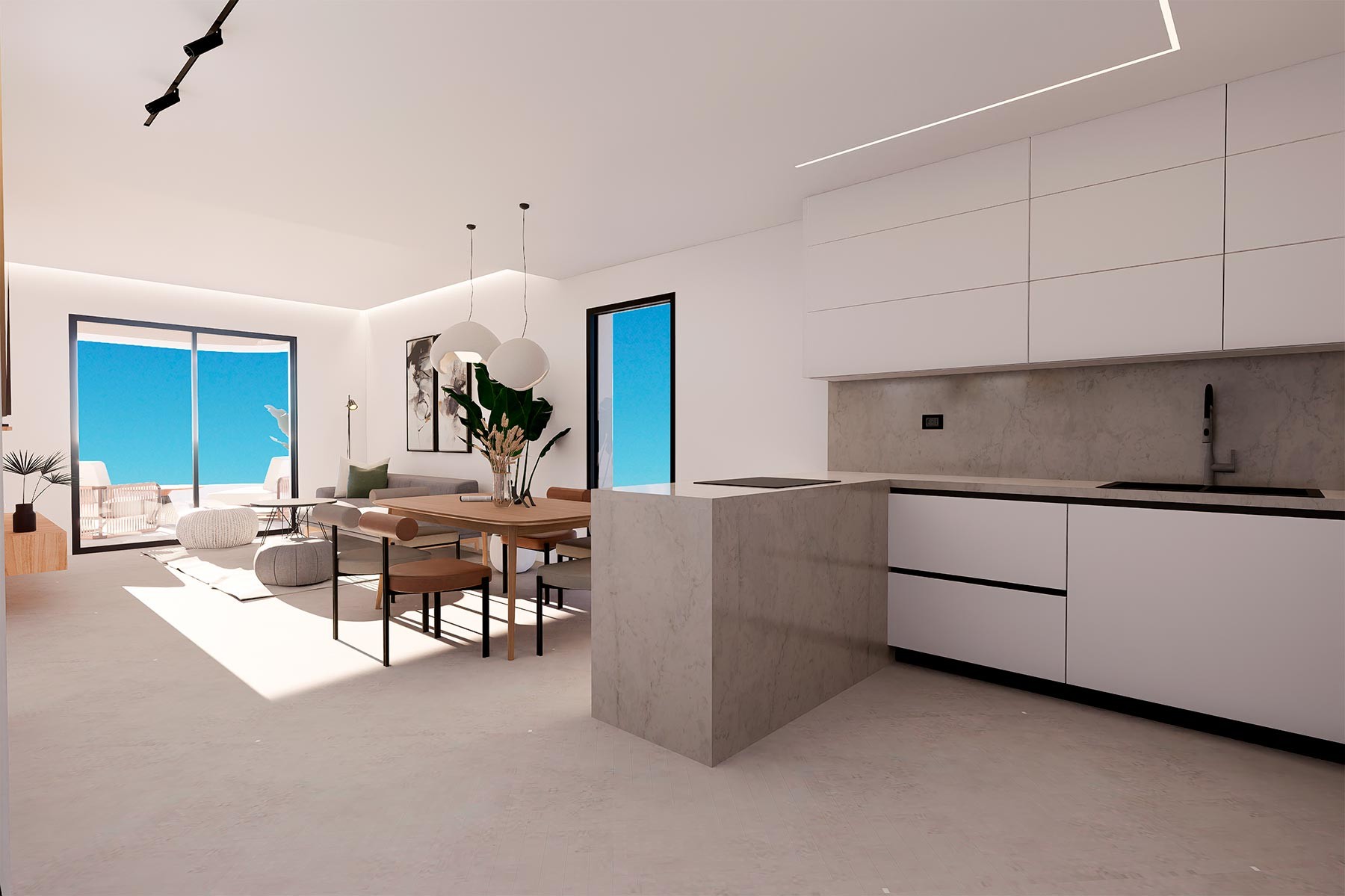 Wohnung in Finestrat, Alicante, Spanien 2 Schlafzimmer, 89 m2 Nr. 131340