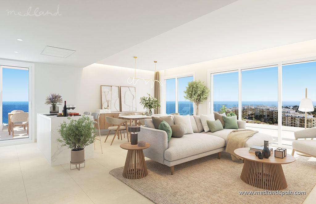 Lägenhet i Mijas Costa, Malaga, Spanien 3 sovrum, 125 kvm. Nr. 130475