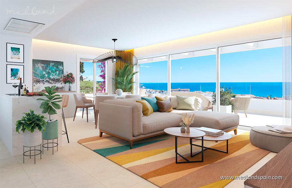 Lägenhet i Mijas Costa, Malaga, Spanien 3 sovrum, 125 kvm. Nr. 130475