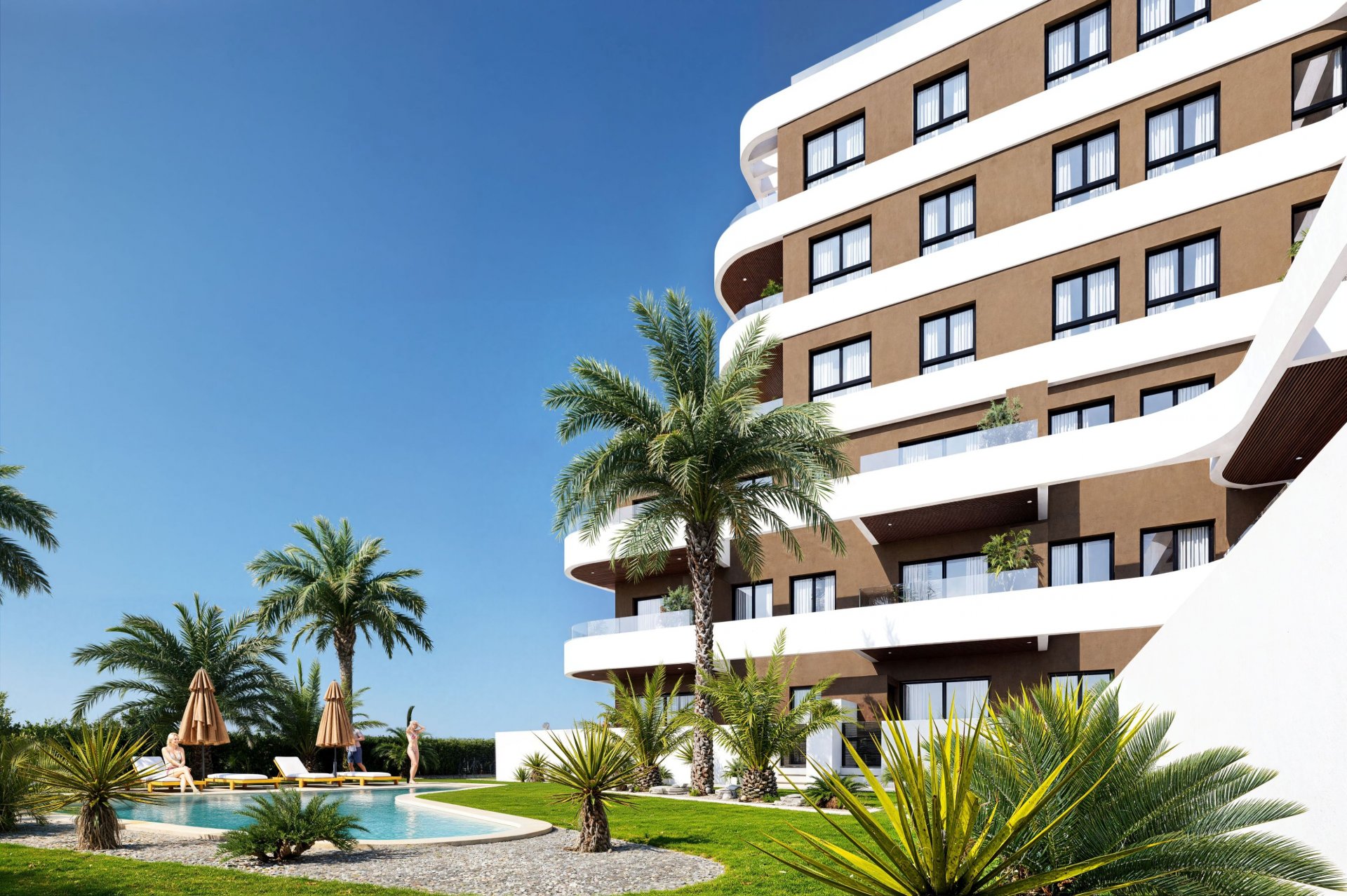 Apartment à Guardamar del Segura, Alicante, Espagne 2 chambres,  No. 132064