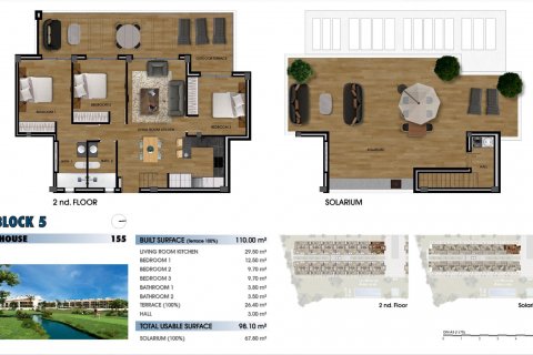 Продажа пентхауса Лос-Алькасарес, Мурсия, Испания 3 спальни, 110м2 №128581 - фото 24
