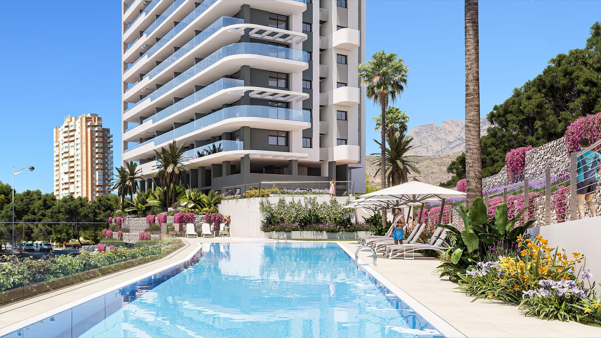 Huoneisto Benidorm, Alicante, Espanja 2 makuuhuonetta, 94 m2 No. 127654