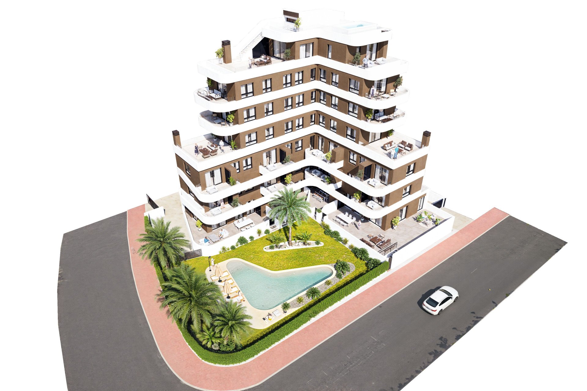 Huoneisto Guardamar del Segura, Alicante, Espanja 2 makuuhuonetta, 97 m2 No. 130741