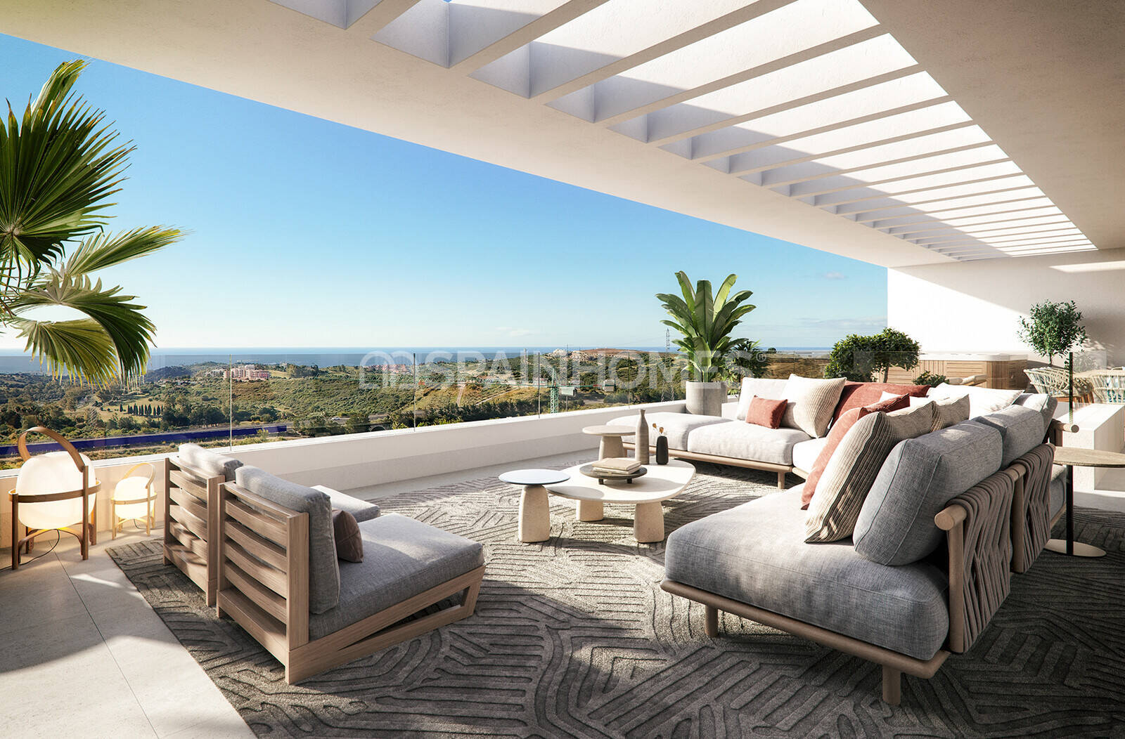 Appartamento a Casares, Malaga, Spagna 2 camere da letto, 113 mq. N° 120896