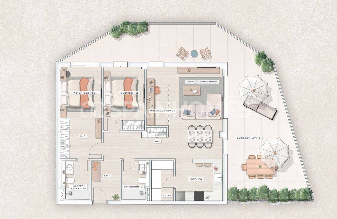 Apartament w Mijas, Malaga, Hiszpania 2 sypialnie, 86 mkw. nr 120696