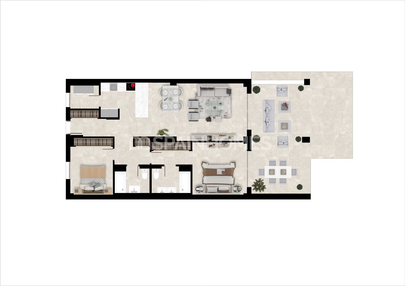 Apartment à Benahavis, Malaga, Espagne 2 chambres, 103 m2 No. 120954