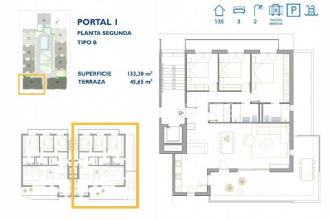 Apartamento en venta San Pedro del Pinatar, Murcia, España 2 dormitorios, 84 m2 No. 121074 - foto 9