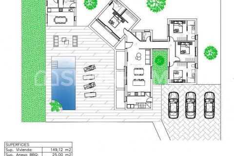 Huvila myytävänä Algorfa, Alicante, Espanja, 4 makuuhuonetta, 200 m2 No. 120645 - kuva 2