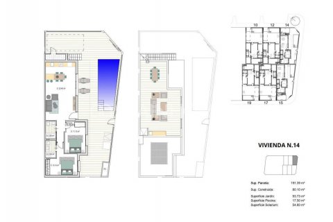Продажа виллы в Торре-Пачеко, Мурсия, Испания 2 спальни, 80м2 №120647 - фото 12