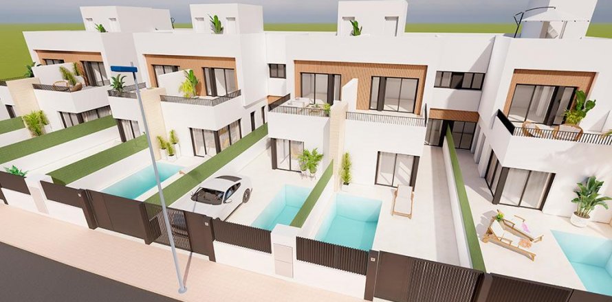 Rindu māja Santiago de la Ribera, Murcia, Spānijā 3 istabas, 113 m2 Nr. 129808