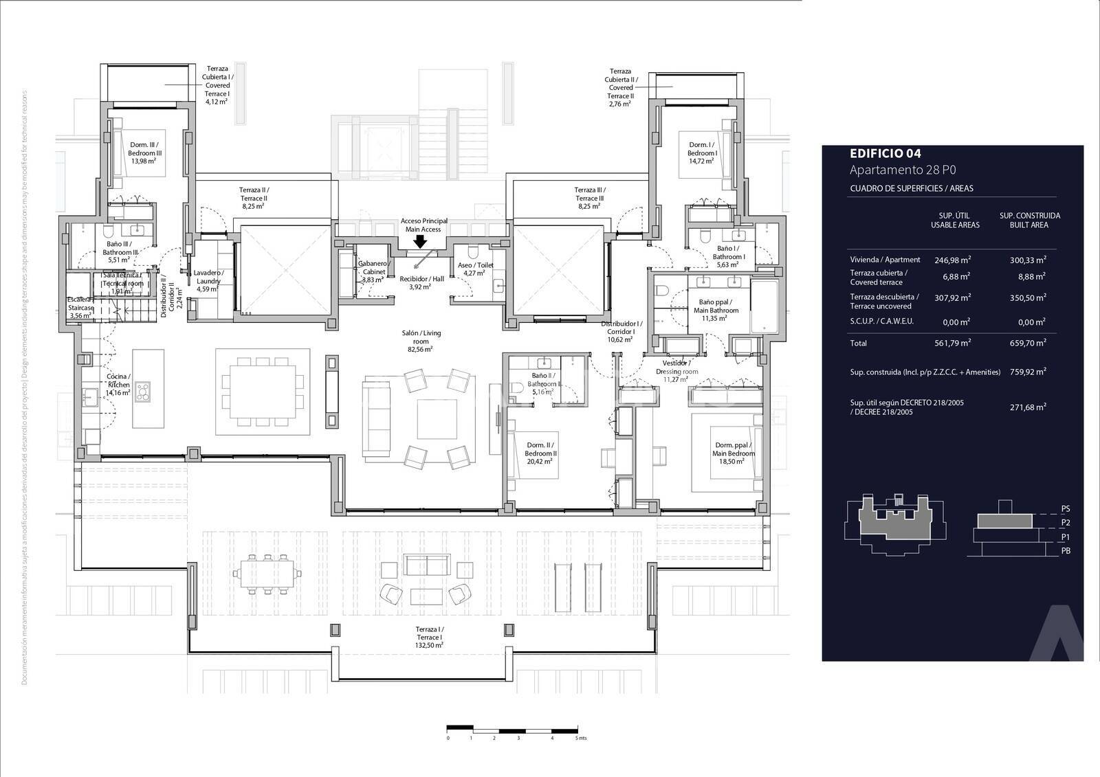 Kattohuoneisto Marbella, Malaga, Espanja 4 makuuhuonetta, 300 m2 No. 121324