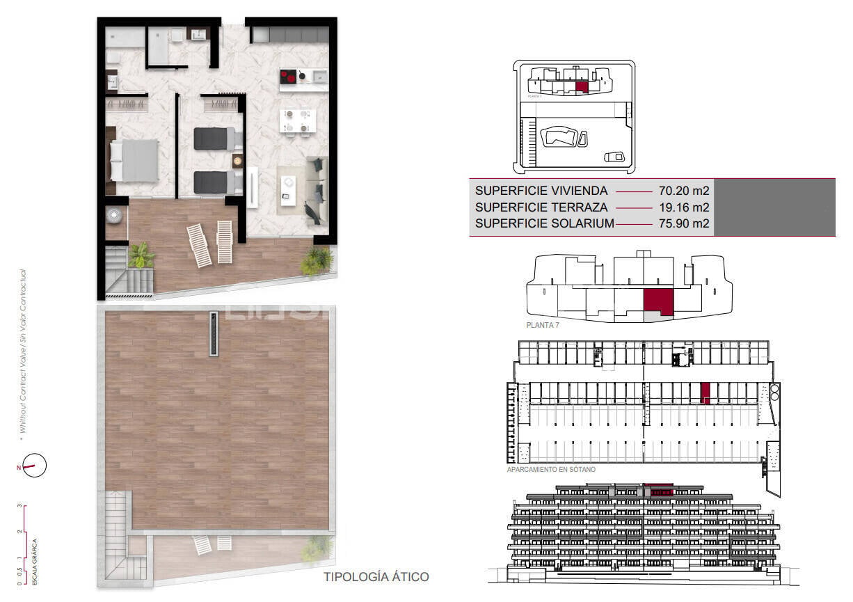 Apartment in San Miguel de Salinas, Alicante, Spain 2 bedrooms, 70 sq.m. No. 121474