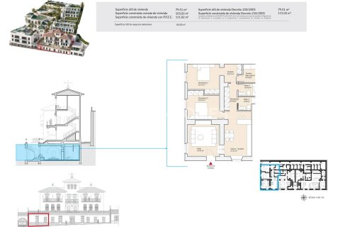 Huoneisto myytävänä Malaga, Espanja, 2 makuuhuonetta, 79 m2 No. 121230 - kuva 4