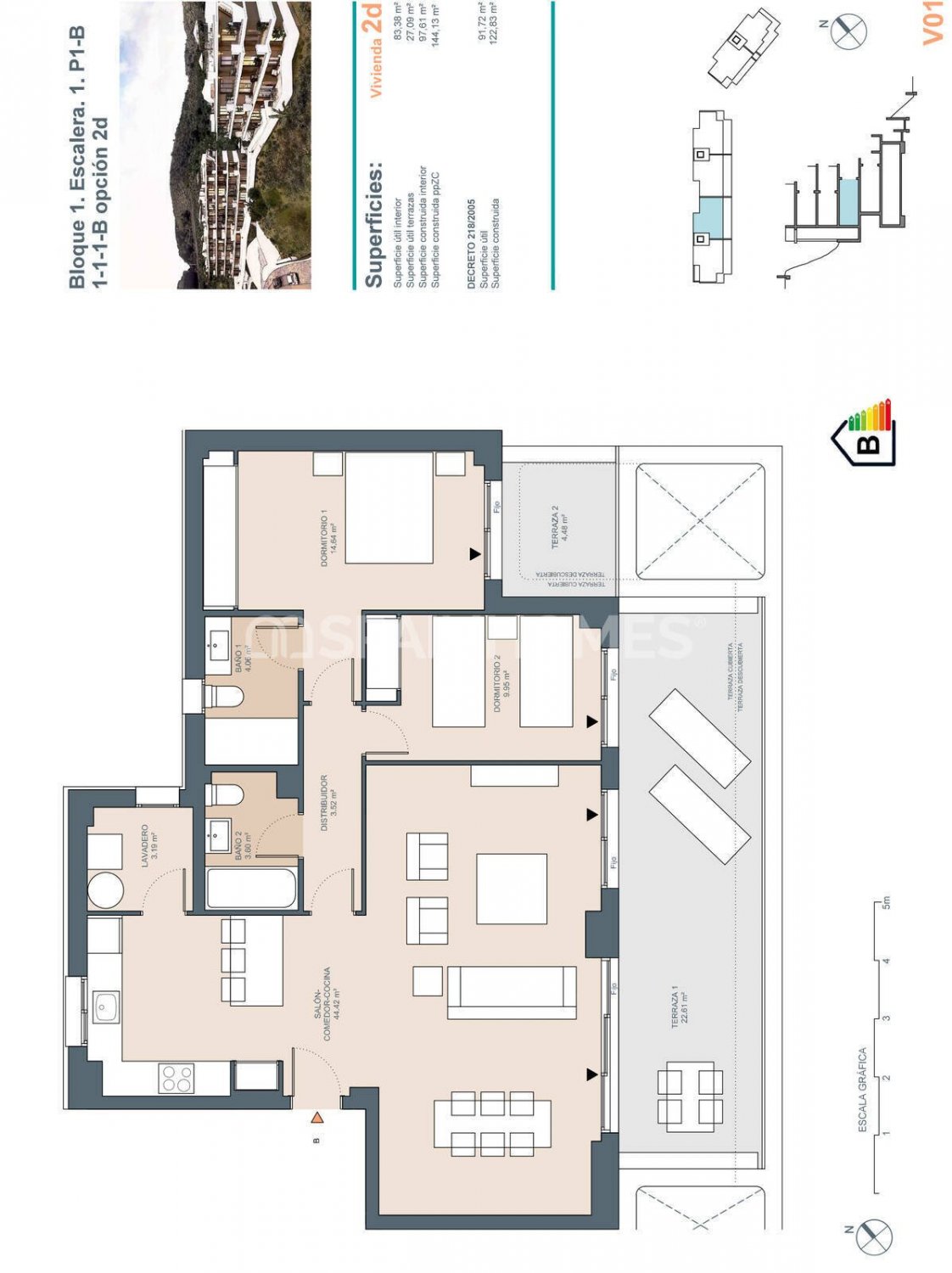 Apartament w Rincon de la Victoria, Malaga, Hiszpania 3 sypialnie, 82 mkw. nr 121235