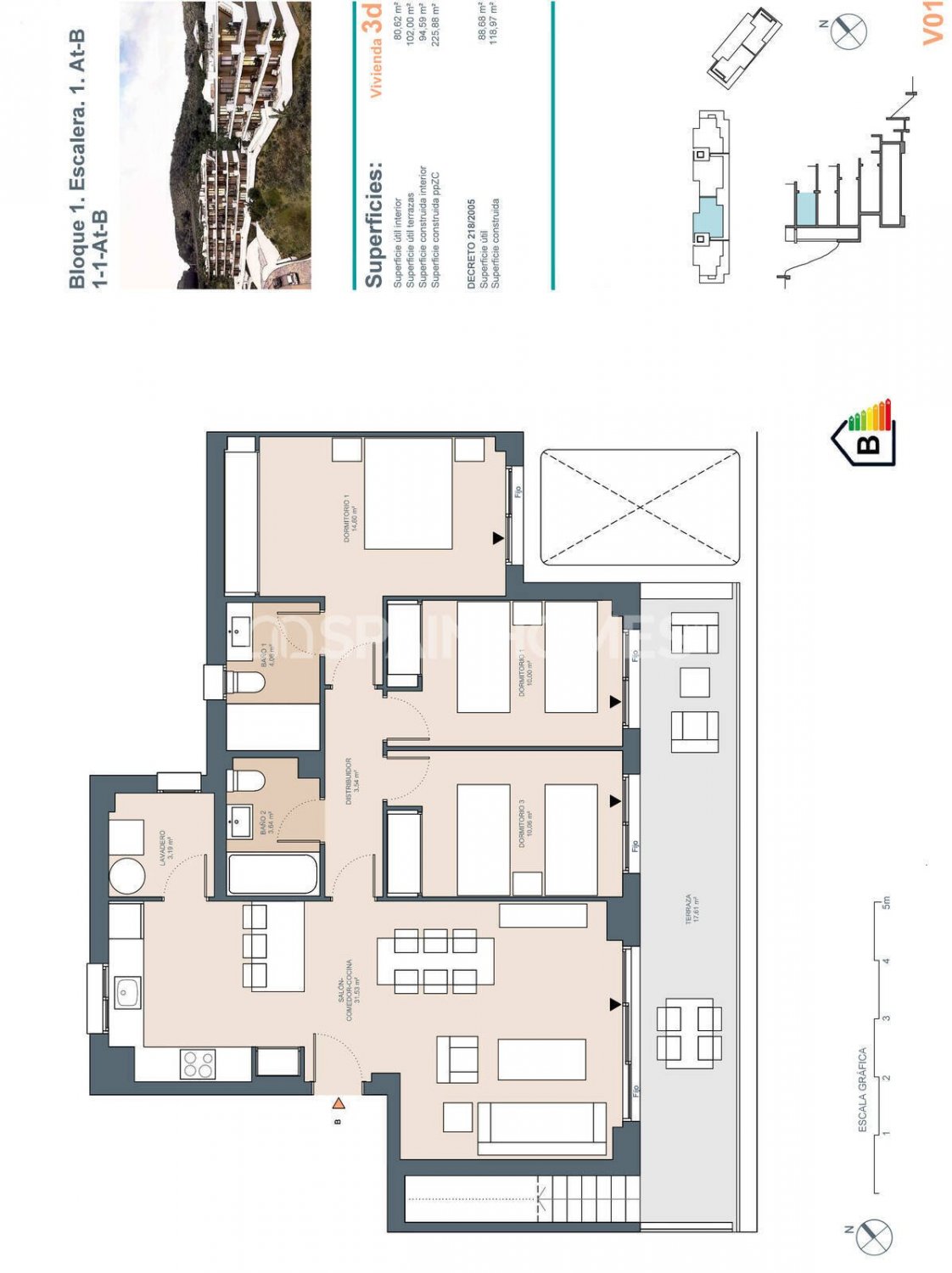 Apartament w Rincon de la Victoria, Malaga, Hiszpania 3 sypialnie, 82 mkw. nr 121235