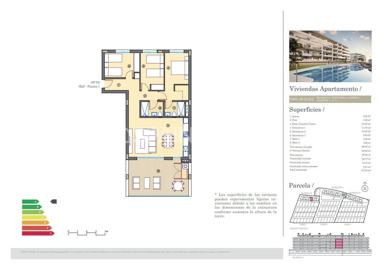 Attico a Mutxamel, Alicante, Spagna 2 camere da letto, 107 mq. N° 121191