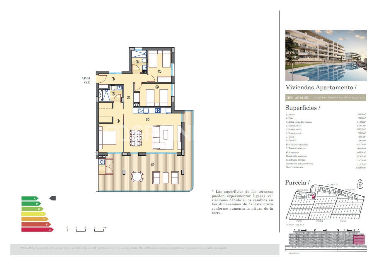 Attico a Mutxamel, Alicante, Spagna 2 camere da letto, 107 mq. N° 121191