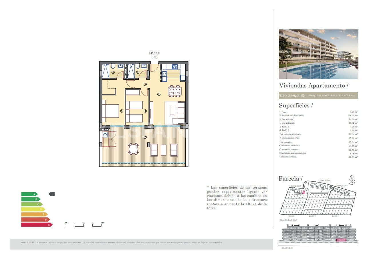 Attico a Mutxamel, Alicante, Spagna 2 camere da letto, 107 mq. N° 121191