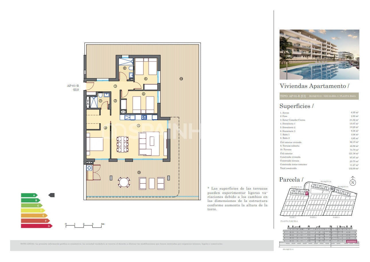 Attico a Mutxamel, Alicante, Spagna 2 camere da letto, 107 mq. N° 121191