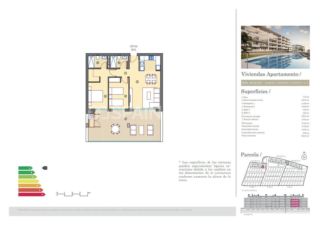 Attico a Mutxamel, Alicante, Spagna 2 camere da letto, 107 mq. N° 121191