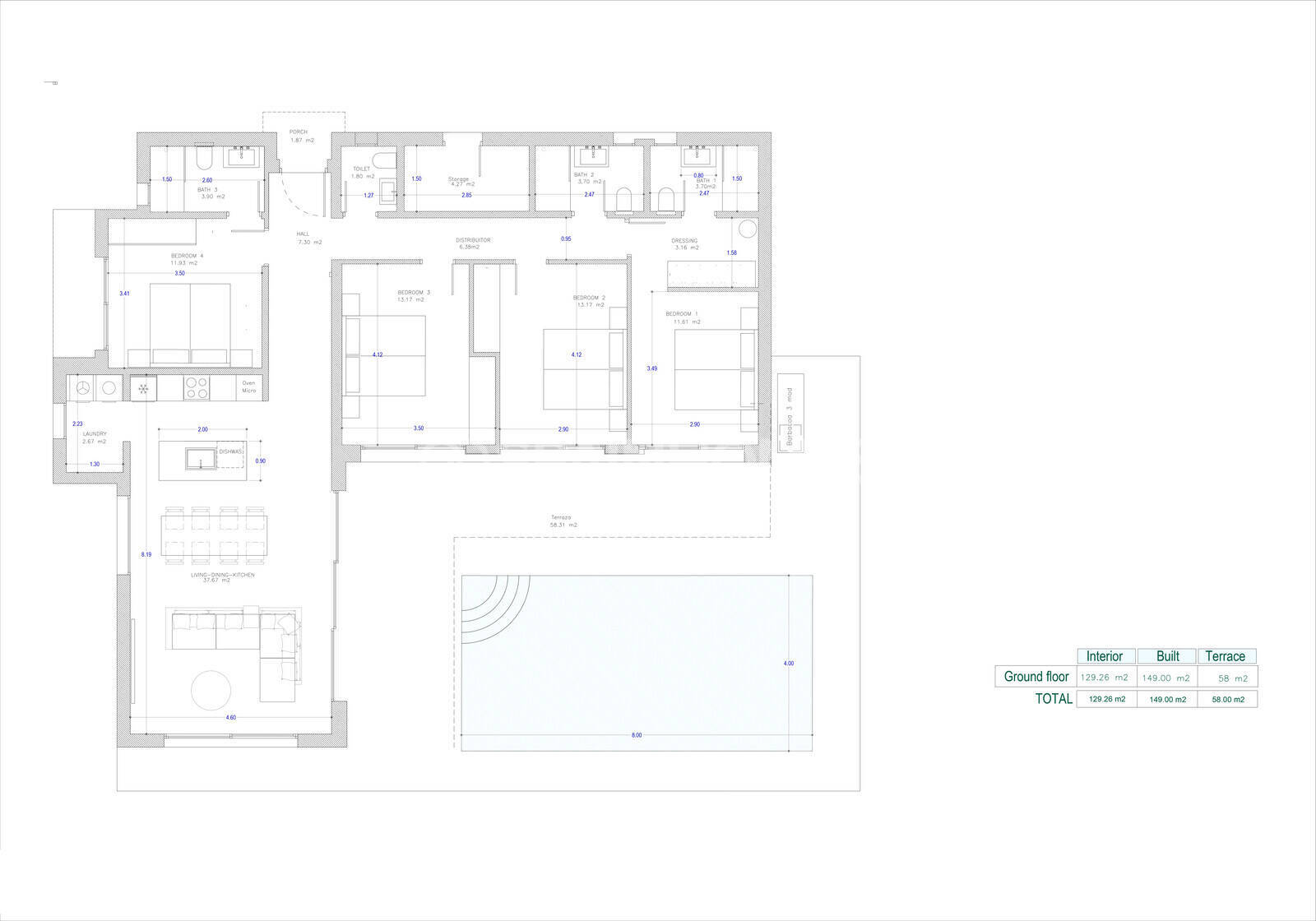Villa Mijas, Malaga, Spānijā 4 istabas, 164 m2 Nr. 121197