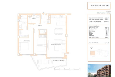 Dzīvoklis pārdošanā Fuengirola, Malaga, Spānijā 2 istabas, 71 m2 Nr. 121194 - attēls 10