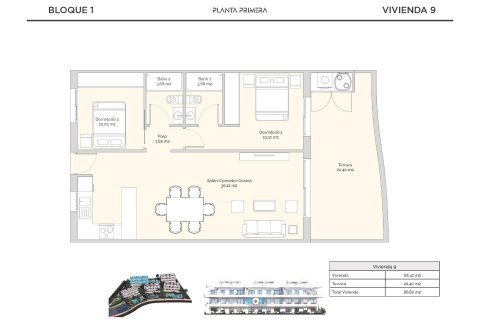 Lägenhet till salu Finestrat, Alicante, Spanien 2 sovrum, 68 kvm. Nr. 131597 - foto 18