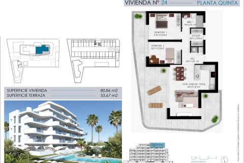 Apartament Mil Palmeras, Alicante, Hiszpania 2 sypialnie, 80 mkw. nr 131716 – zdjęcie 11