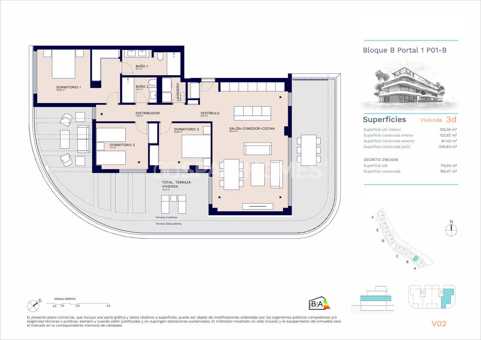 Penthäuser in Estepona, Malaga, Spanien 2 Schlafzimmer, 85 m2 Nr. 120768