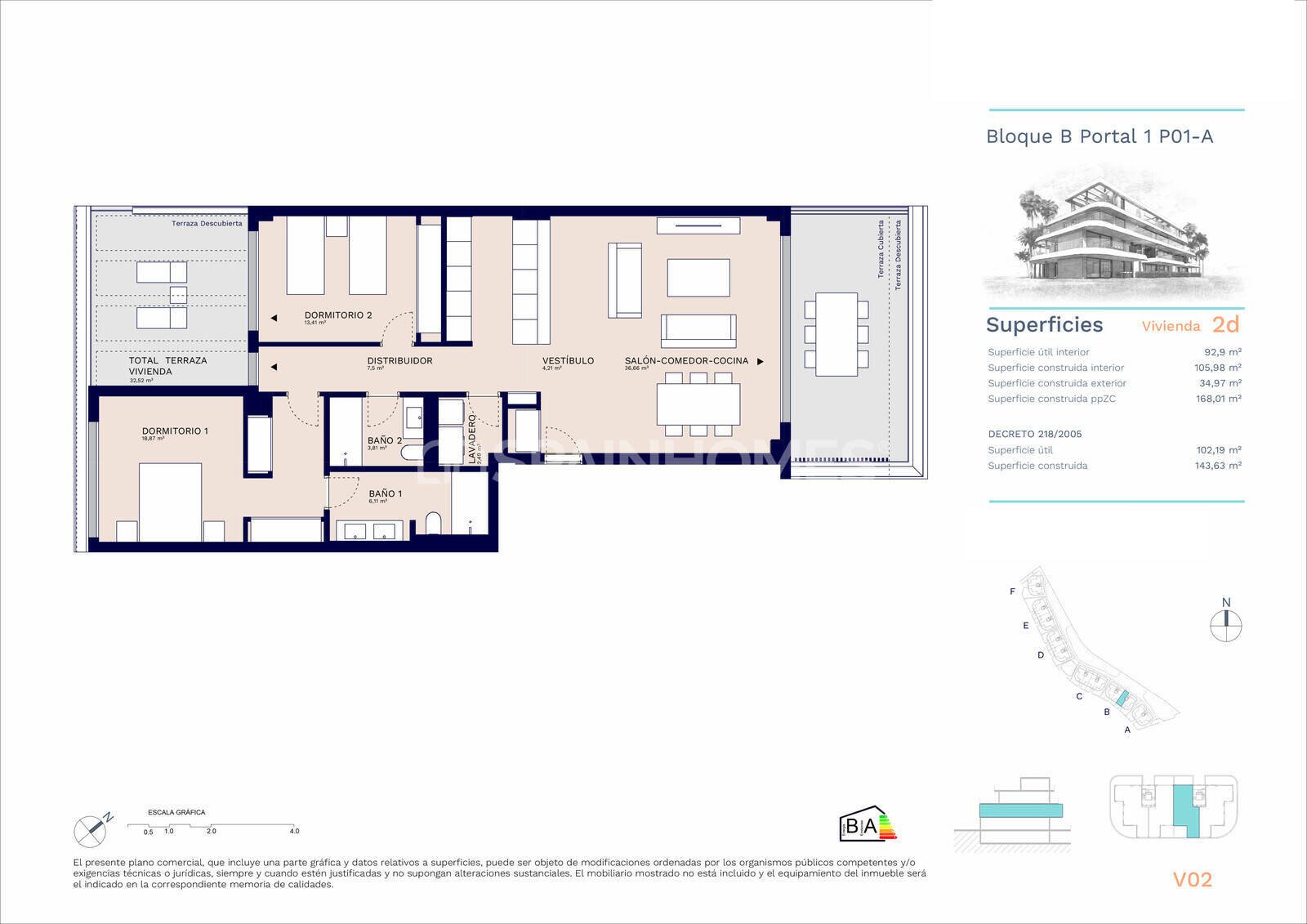 Penthäuser in Estepona, Malaga, Spanien 2 Schlafzimmer, 85 m2 Nr. 120768