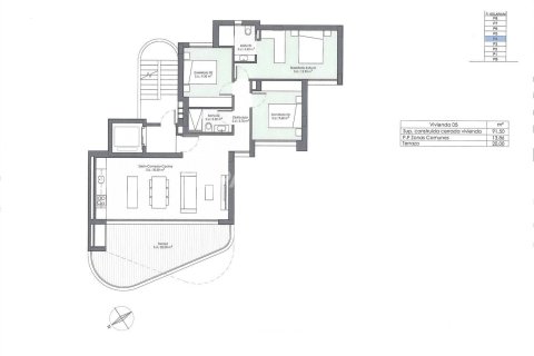 Apartamento en venta en Guardamar del Segura, Alicante, España 3 dormitorios, 91 m2 No. 122462 - foto 22