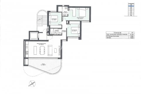 Продажа квартиры в Гуардамар-дель-Сегура, Аликанте, Испания 3 спальни, 91м2 №122463 - фото 25