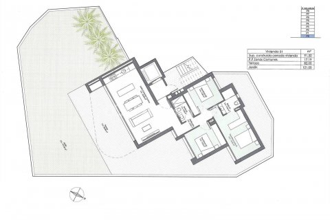 Продажа квартиры в Гуардамар-дель-Сегура, Аликанте, Испания 3 спальни, 91м2 №122463 - фото 18