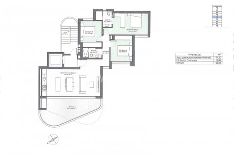 Продажа квартиры в Гуардамар-дель-Сегура, Аликанте, Испания 3 спальни, 91м2 №122463 - фото 22