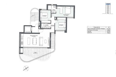 Kattohuoneisto myytävänä Guardamar del Segura, Alicante, Espanja, 3 makuuhuonetta, 91 m2 No. 122464 - kuva 26