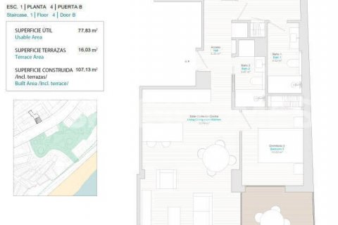Продажа квартиры в Вильяхойоса, Аликанте, Испания 1 спальня, 58м2 №121040 - фото 13