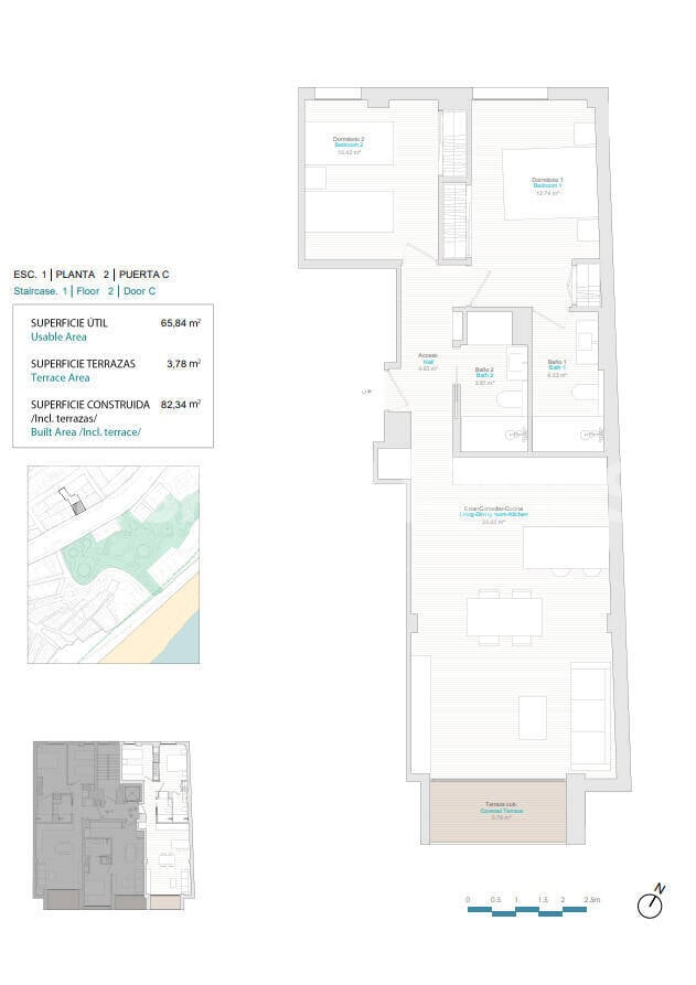 Appartamento a Villajoyosa, Alicante, Spagna 1 camera da letto, 58 mq. N° 121040