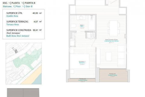 Продажа квартиры в Вильяхойоса, Аликанте, Испания 1 спальня, 58м2 №121040 - фото 6