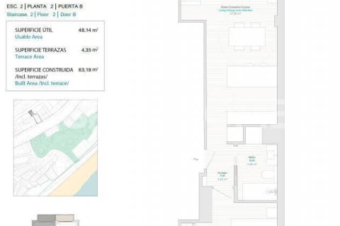 Продажа квартиры в Вильяхойоса, Аликанте, Испания 1 спальня, 58м2 №121040 - фото 17