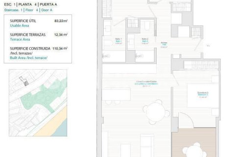 Продажа квартиры в Вильяхойоса, Аликанте, Испания 1 спальня, 58м2 №121040 - фото 12
