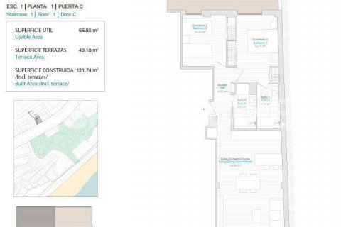 Продажа квартиры в Вильяхойоса, Аликанте, Испания 1 спальня, 58м2 №121040 - фото 7
