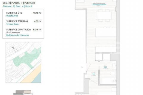 Продажа квартиры в Вильяхойоса, Аликанте, Испания 1 спальня, 58м2 №121040 - фото 19