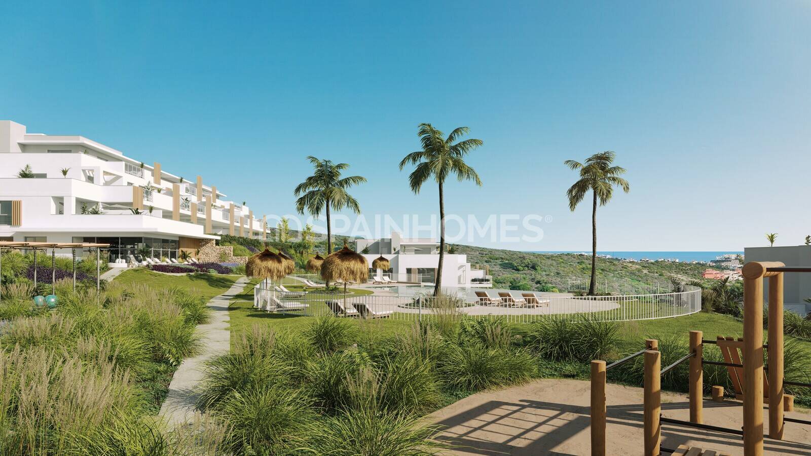 Lägenhet i Casares, Malaga, Spanien 2 sovrum, 79 kvm. Nr. 121037